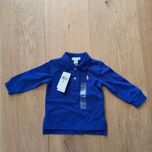 Polo by Ralph Lauren  Blue Long Sleeve Shirt (baby sz 9mo)